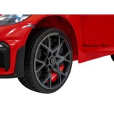 JOKO Elektrické autíčko Porsche Spyder RS 718, Kožené sedadlo, penové kolesá, FM rádio, Lakované, červené
