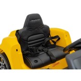 JOKO Elektrické autíčko Porsche 718, Kožené sedadlo, penové kolesá, FM rádio, Lakované, žlté