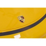 JOKO Elektrické autíčko Porsche 718, Kožené sedadlo, penové kolesá, FM rádio, Lakované, žlté