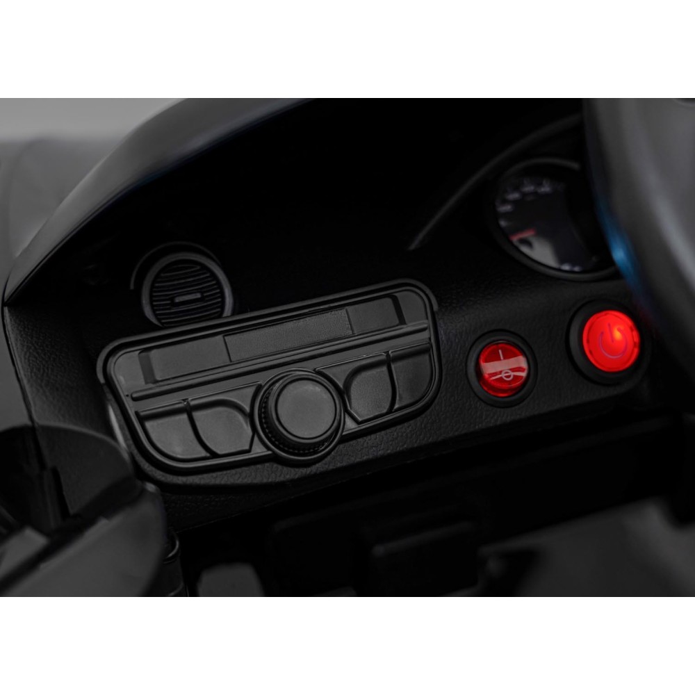 JOKO Elektrické autíčko Porsche 718, Displej MP4, Kožené sedadlo, penové kolesá, FM rádio, čierne