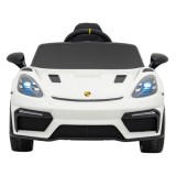 JOKO Elektrické autíčko Porsche Spyder RS 718, Displej MP4, Kožené sedadlo, penové kolesá, FM rádio, biele