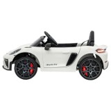 JOKO Elektrické autíčko Porsche Spyder RS 718, Displej MP4, Kožené sedadlo, penové kolesá, FM rádio, biele