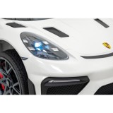 JOKO Elektrické autíčko Porsche Spyder RS 718, Displej MP4, Kožené sedadlo, penové kolesá, FM rádio, biele