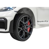 JOKO Elektrické autíčko Porsche Spyder RS 718, Displej MP4, Kožené sedadlo, penové kolesá, FM rádio, biele