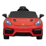JOKO Elektrické autíčko Porsche Spyder RS 718, Displej MP4, Kožené sedadlo, penové kolesá, FM rádio, červené