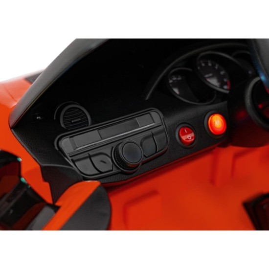 JOKO Elektrické autíčko Porsche Spyder RS 718, Displej MP4, Kožené sedadlo, penové kolesá, FM rádio, červené