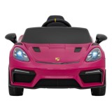 JOKO Elektrické autíčko Porsche Spyder RS 718, Displej MP4, Kožené sedadlo, penové kolesá, FM rádio, ružové