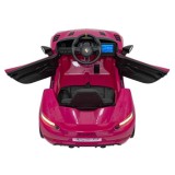 JOKO Elektrické autíčko Porsche Spyder RS 718, Displej MP4, Kožené sedadlo, penové kolesá, FM rádio, ružové