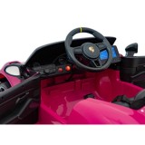 JOKO Elektrické autíčko Porsche Spyder RS 718, Displej MP4, Kožené sedadlo, penové kolesá, FM rádio, ružové