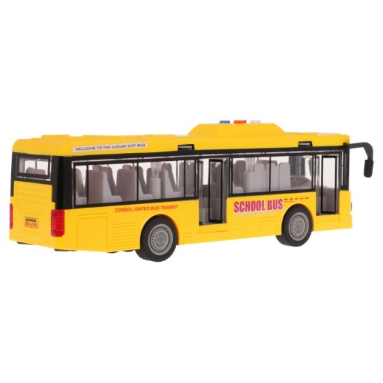 JOKO Autobus so svetlom, zvukom a otváracími dverami, žltý