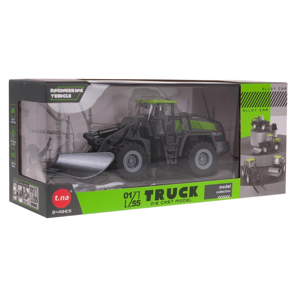 JOKO Kovový Traktor s naberačkou 19cm, zelený