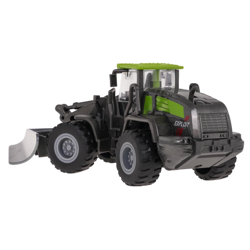 JOKO Kovový Traktor s naberačkou 19cm, zelený