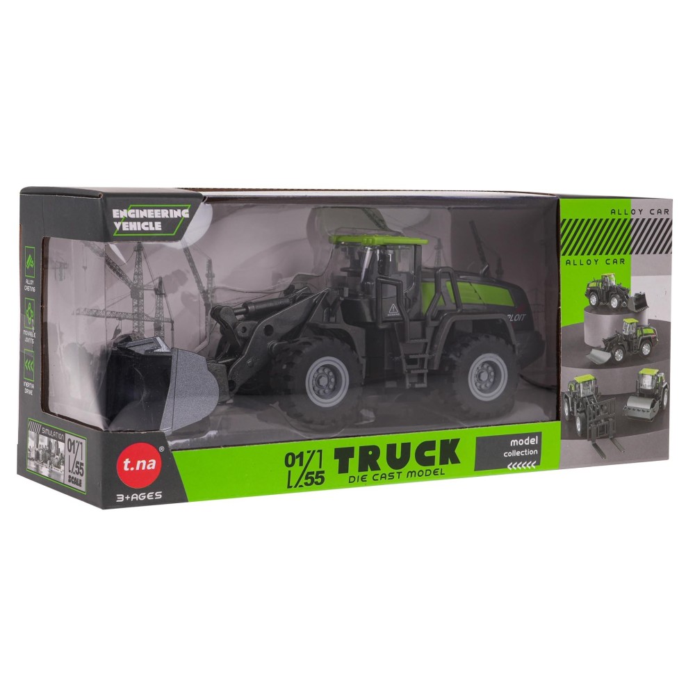 JOKO Kovový Buldozér 19cm, zelený