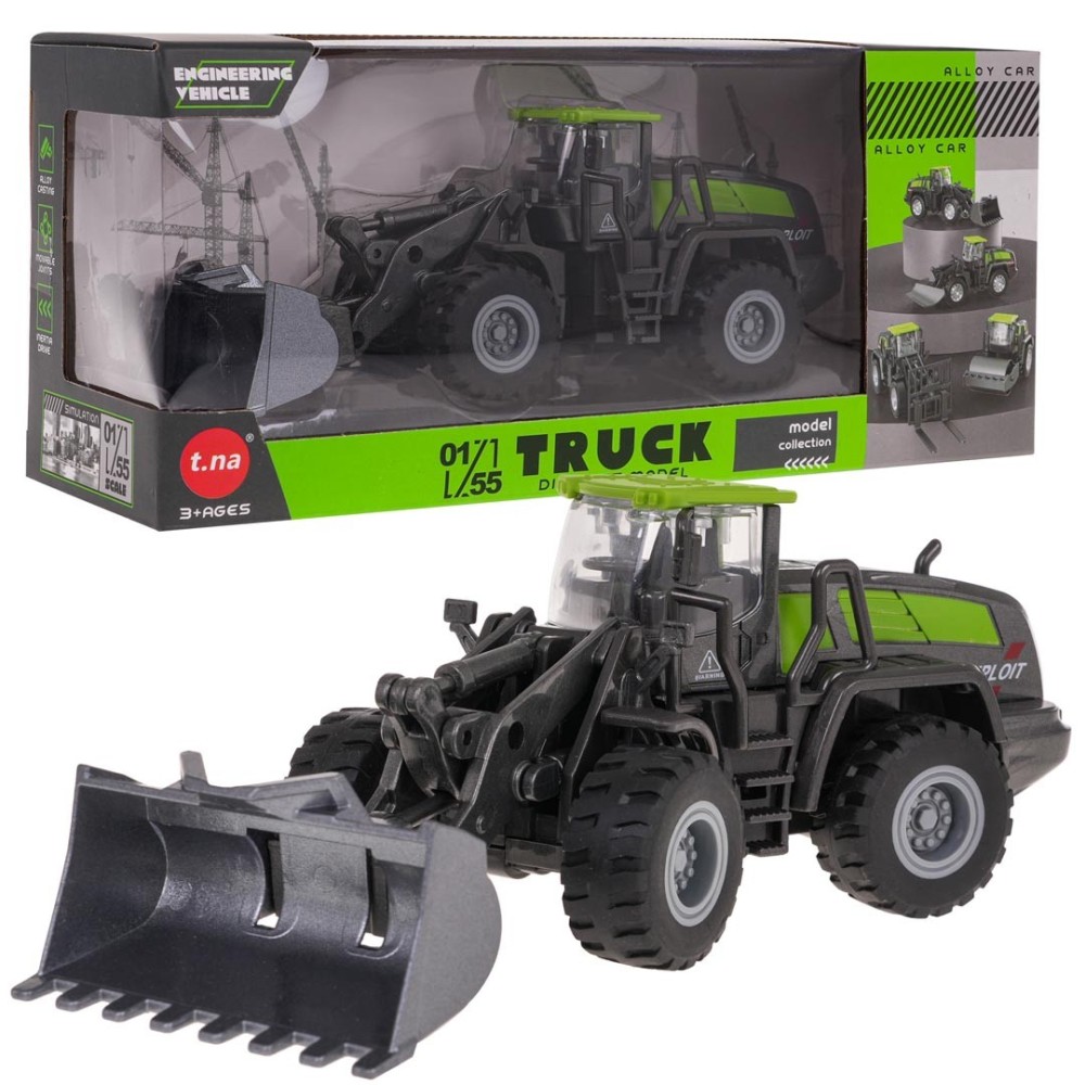 JOKO Kovový Buldozér 19cm, zelený