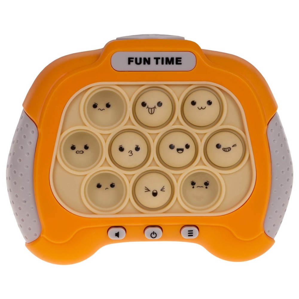 JOKO Detská Interaktívna Elektronická hra Memory a Bubble Pop It 2v1 so svetlom a zvukom, žltá