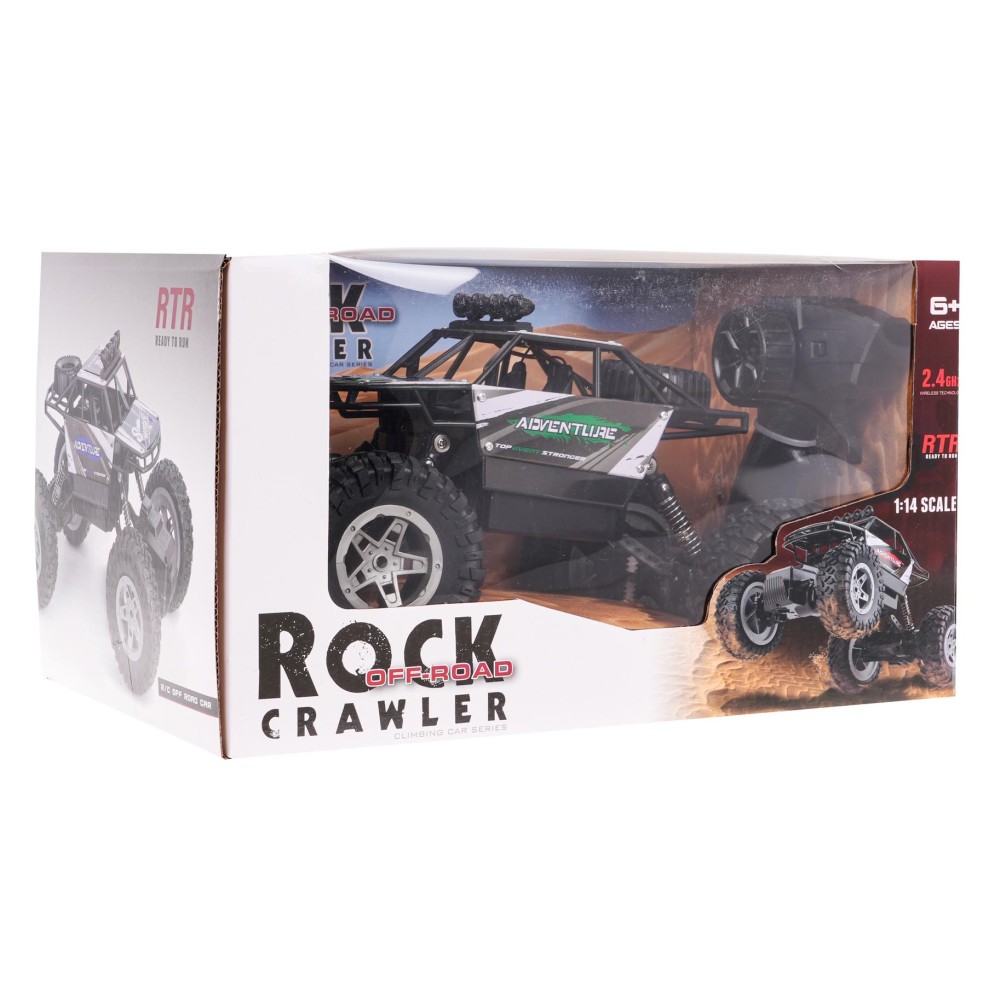 JOKO RC Kovové Autíčko Crawler Rock SHAKE 4x4 na diaľkové ovládanie, zelené