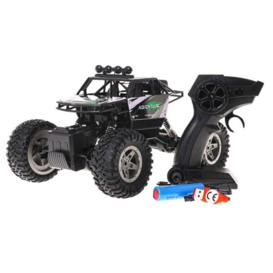 JOKO RC Kovové Autíčko Crawler Rock SHAKE 4x4 na diaľkové ovládanie, zelené