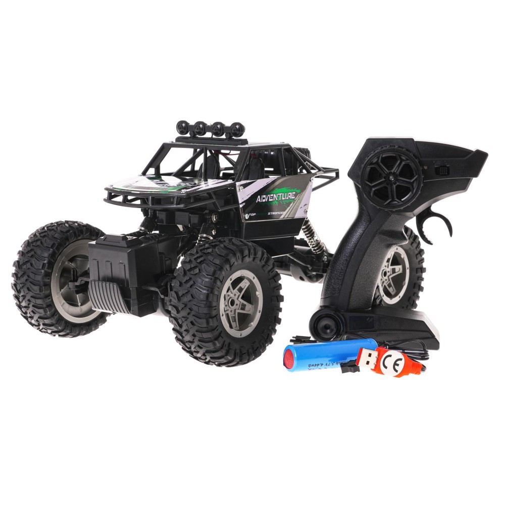 JOKO RC Kovové Autíčko Crawler Rock SHAKE 4x4 na diaľkové ovládanie, zelené