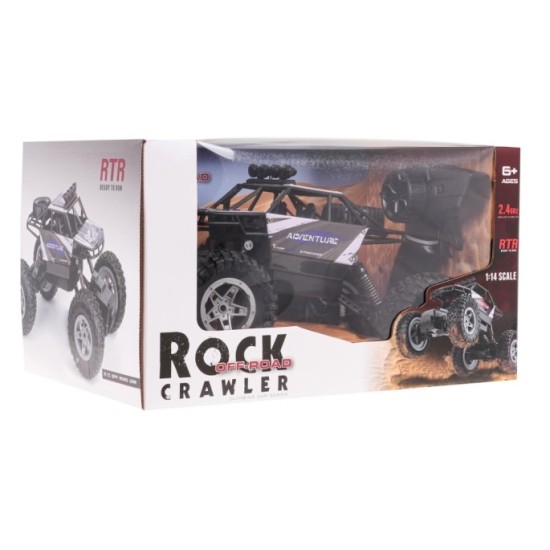 JOKO RC Kovové Autíčko Crawler Rock SHAKE 4x4 na diaľkové ovládanie, modré