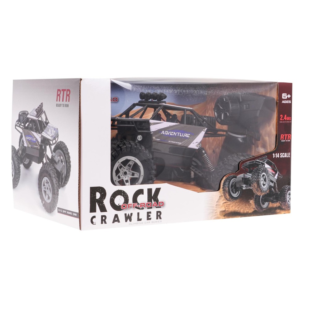 JOKO RC Kovové Autíčko Crawler Rock SHAKE 4x4 na diaľkové ovládanie, modré