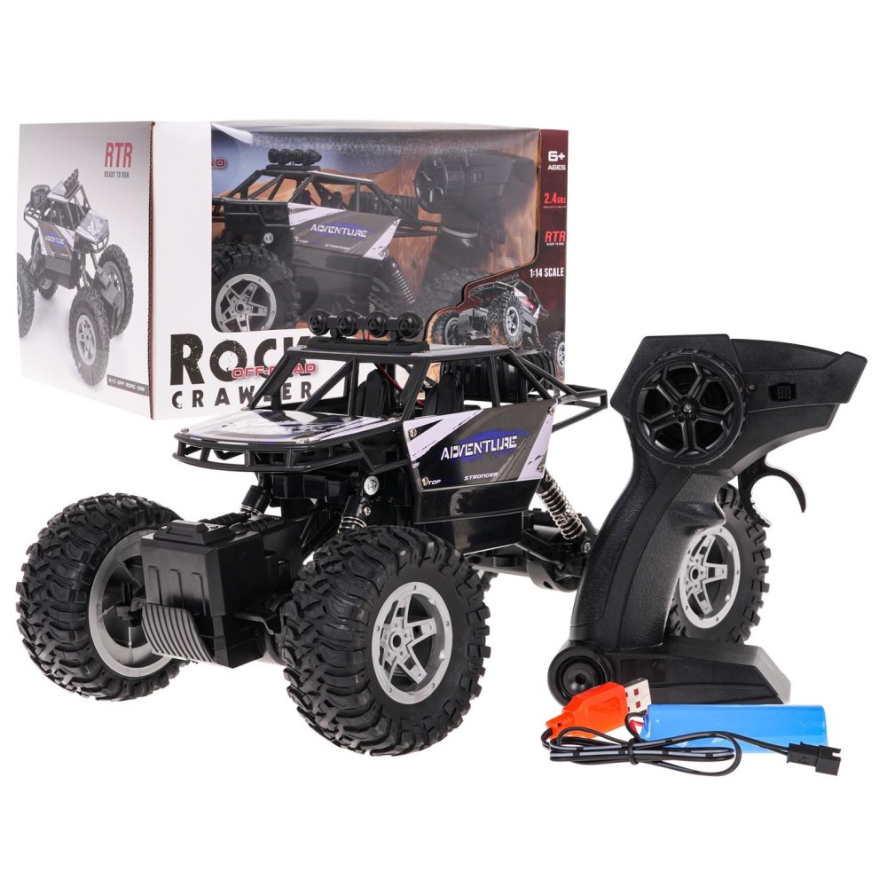 JOKO RC Kovové Autíčko Crawler Rock SHAKE 4x4 na diaľkové ovládanie, modré