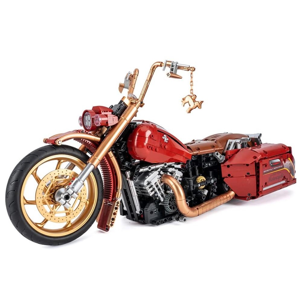 JOKO Veľká stavebnica Motorka King 2111ks 1:5, červená