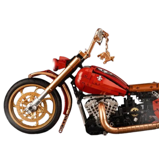 JOKO Veľká stavebnica Motorka King 2111ks 1:5, červená