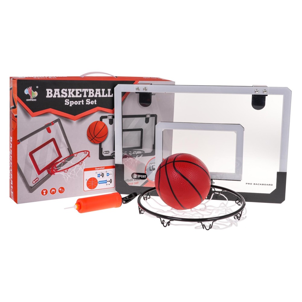 JOKO Basketbalový Kôš na Stenu, Dvere s loptou + Pumpa