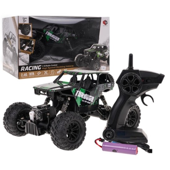 JOKO RC Auto Crawler 4x4 Racing 78 na diaľkové ovládanie, zelené