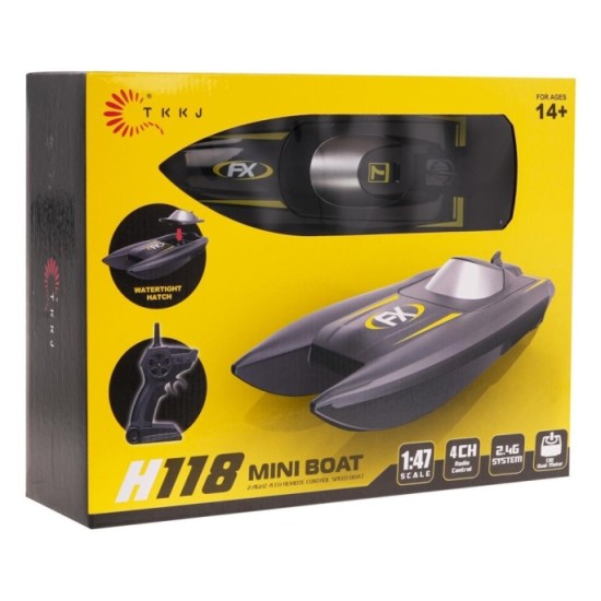 JOKO RC Loď Speed ​​R118 na diaľkové ovládanie, čierna