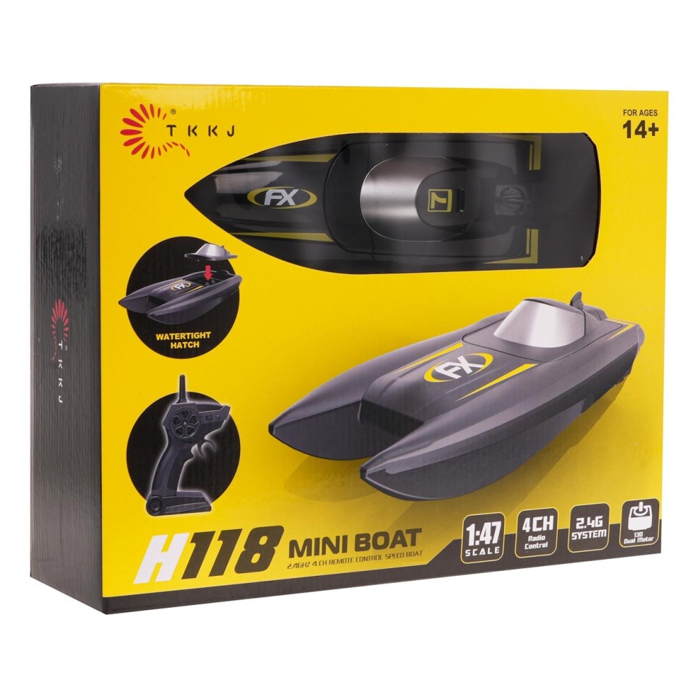 JOKO RC Loď Speed ​​R118 na diaľkové ovládanie, čierna