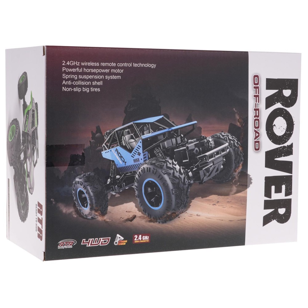 JOKO RC Kovové Auto Crawler ROVER 4x4 na diaľkové ovládanie, modré