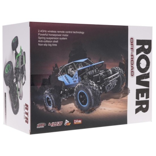 JOKO RC Kovové Auto Crawler ROVER 4x4 na diaľkové ovládanie, čierne