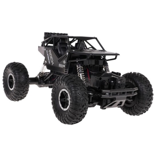 JOKO RC Kovové Auto Crawler ROVER 4x4 na diaľkové ovládanie, čierne