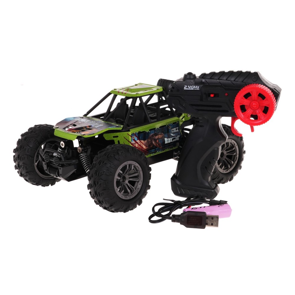 JOKO RC Auto DINO Crawler Dinosarus na diaľkové ovládanie, zelené