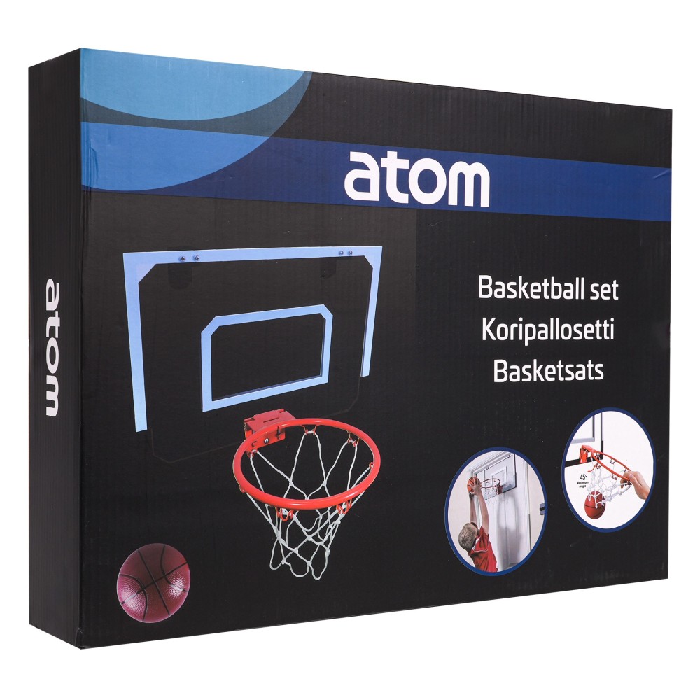 JOKO Basketbalový Kôš na Dvere, Stenu s Loptou + pumpa