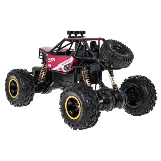 JOKO RC Kovové Auto Crawler MONSTER ROCK 4x4 na diaľkové ovládanie, červené