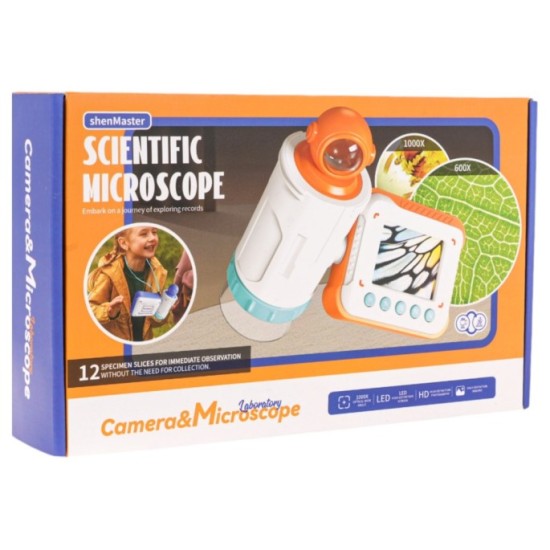 JOKO Detský Mikroskop s Kamerou na batérie