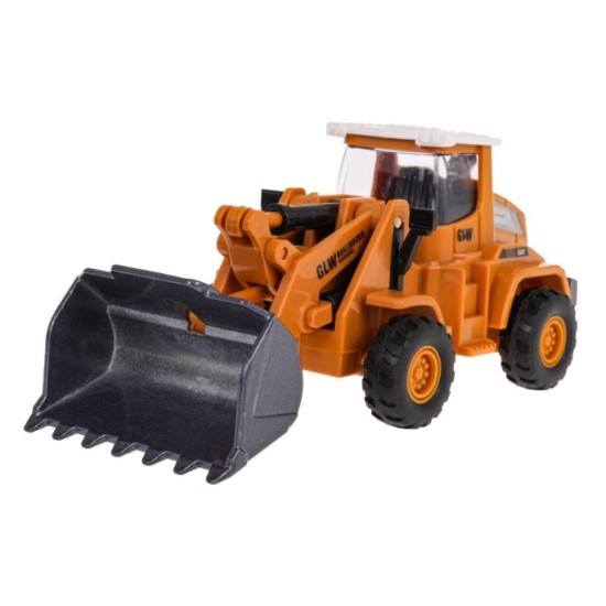 JOKO Interaktívna Sada Nákladné Odťahové Auto s Návesom 48cm, so svetlom a zvukom + Bager, Buldozér