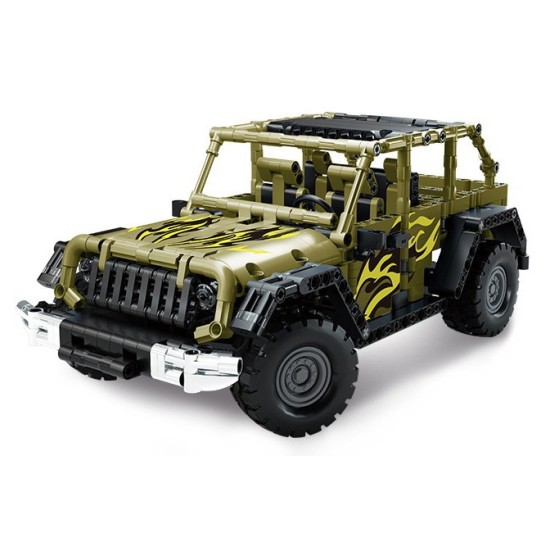 JOKO RC Technická Stavebnica WILDSPEED 715ks na diaľkové ovládanie, zelené