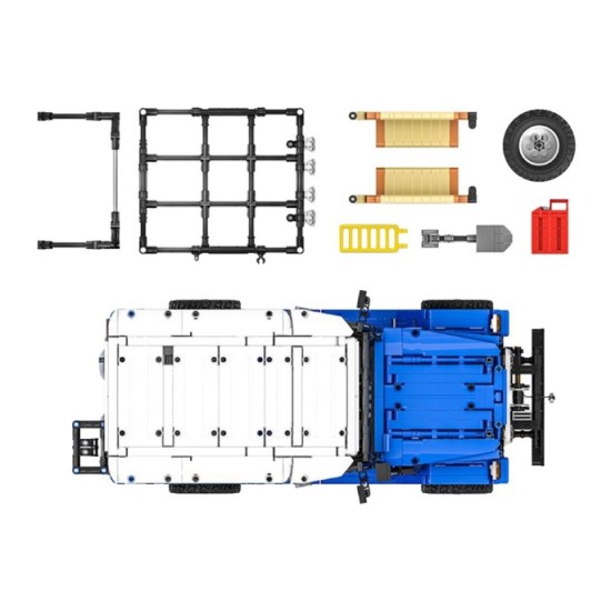JOKO Technická Stavebnica Terénne auto Toyot Off-road J40 2087ks 1:12, modré
