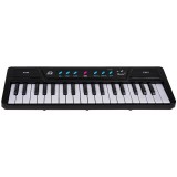 JOKO Detské Klávesy MQ-3720 s mikrofónom + USB kábel, čierne