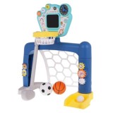 JOKO Sada Detská Bránka so zvukovým Interaktívnym Panelom, Golf, Basketbalový Kôš 3v1 + Golfová palica + lopty