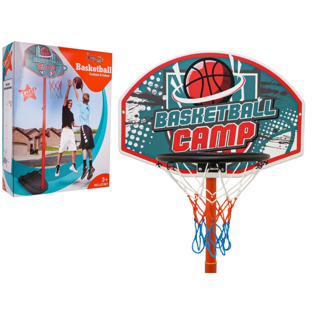 JOKO Basketbalový Kôš 230cm + Lopta a pumpa, Nastaviteľný