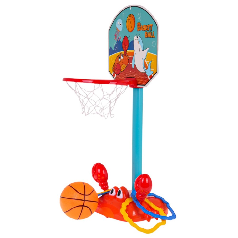 JOKO Basketbalový kôš + Ringo hra Utekajúci Krab na batérie so zvukom 2v1