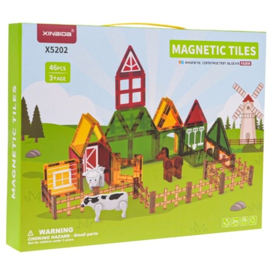 JOKO Magnetické kocky Farma 46ks