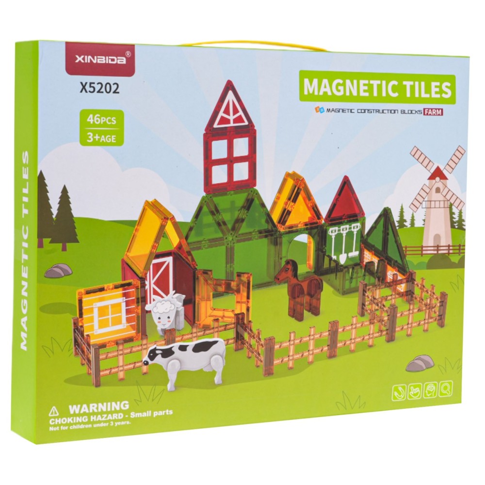 JOKO Magnetické kocky Farma 46ks