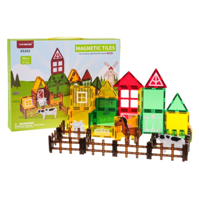 JOKO Magnetické kocky Farma 46ks