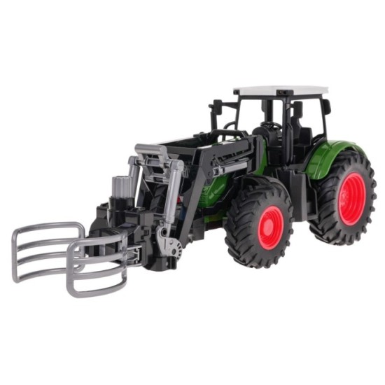 JOKO Traktor s Drapákom Nakladačom 30cm, zelený