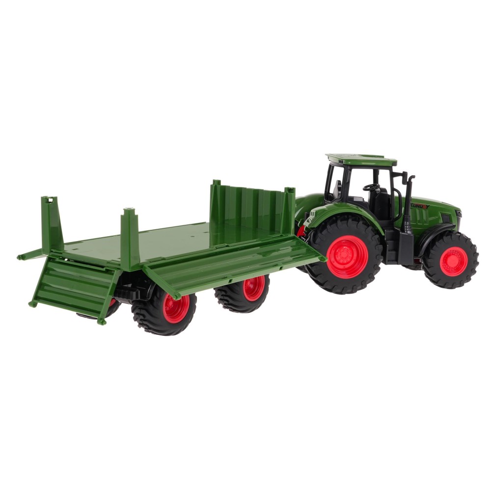 JOKO RC Traktor s Vyklápacou vlečkou na diaľkové ovládanie, zelený